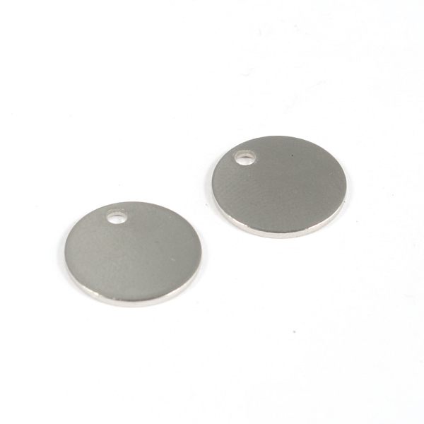 

PandaHall 304 Stainless Steel Charms, Flat Round, Stamping Blank Tag Charms, Stainless Steel Color, 12x1mm, Hole: 2mm 304 Stainless Steel...