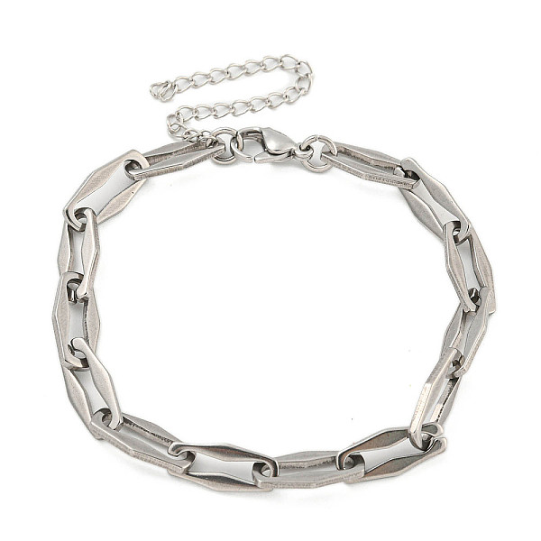 

PandaHall 304 Stainless Steel Cable Chains Bracelets for Men & Women, Stainless Steel Color, 7-1/2 inch(18.9cm) 304 Stainless Steel