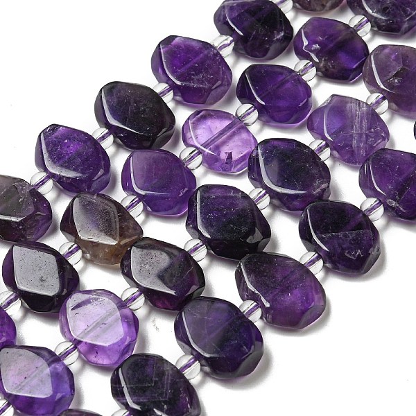 

PandaHall Natural Amethyst Beads Strands, with Seed Beads, Faceted Rectangle, 12~14.5x16~18x5~7mm, Hole: 1.2mm, about 23pcs/strand, 14.84...