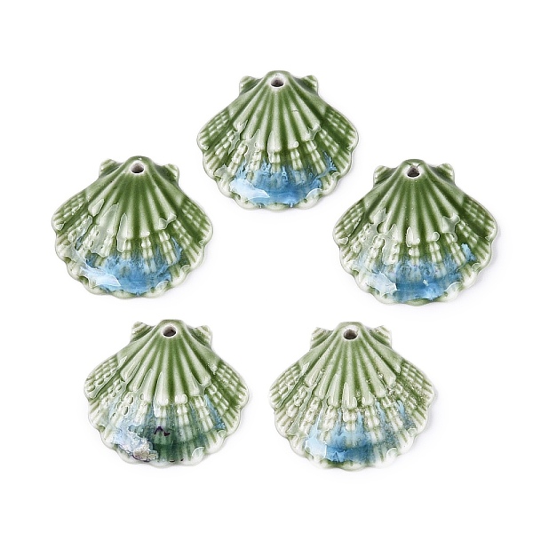 Vintage Handmade Porcelain Pendants