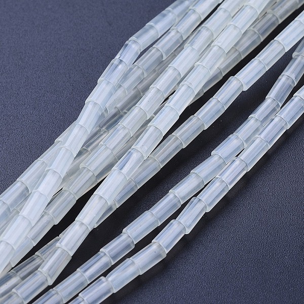 

PandaHall Natural New Jade Beads Strands, Column, 4.5~5.5x3mm, Hole: 0.6mm, about 80pcs/strand, 15.3~15.7 inch(39~40cm) New Jade Column