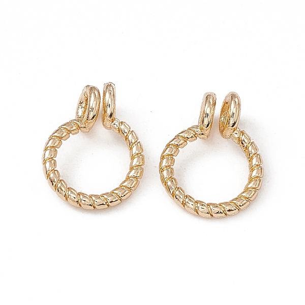 

PandaHall Rack Plating Brass Dount Bails, Interchangeable Pendant Connertor Bail Clasp, Long-Lasting Plated, Real 14K Gold Plated...