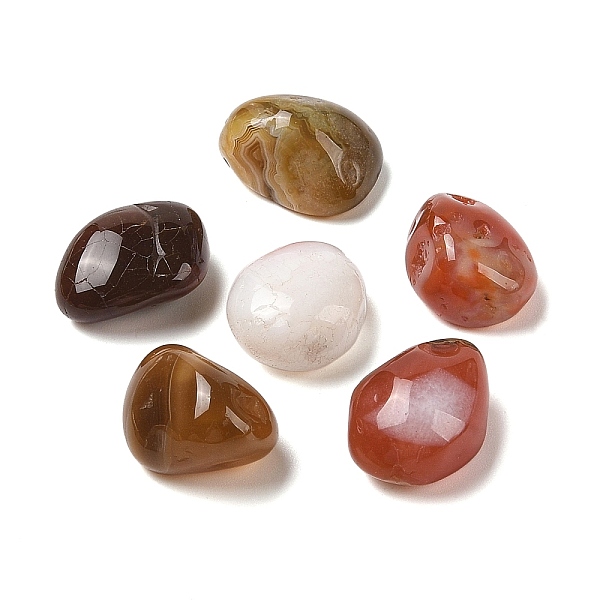 

PandaHall Natural Red Agate Beads, Nuggets, No Hole/Undrilled, Tumbled Stone, 29~34x18~28x17~20mm Red Agate Nuggets