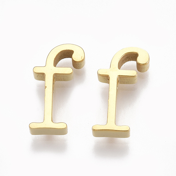 

PandaHall 304 Stainless Steel Pendants, Golden, Letter, Letter.F, 12.5x7x3mm, Hole: 1.8mm 304 Stainless Steel Letter F