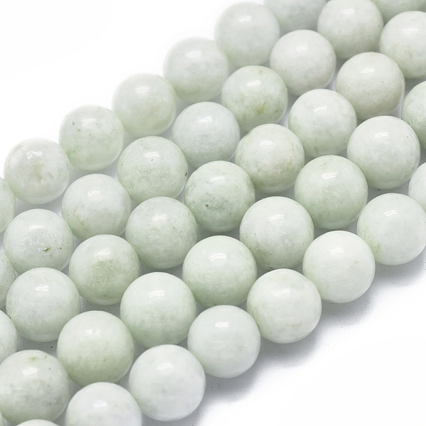 

PandaHall Natural Myanmar Jade/Burmese Jade Beads Strands, Round, 10mm, Hole: 1mm, about 40pcs/Strand, 15.75 inch(40cm) Myanmar Jade Round