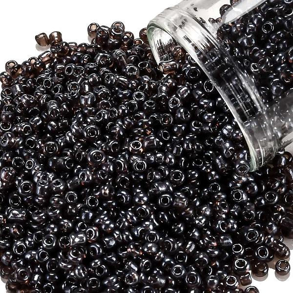 

PandaHall Round Glass Seed Beads, Trans. Colours Lustered, Rosy Brown, Size: about 2mm in diameter, hole: 1mm, about 3306pcs/50g Glass Brown