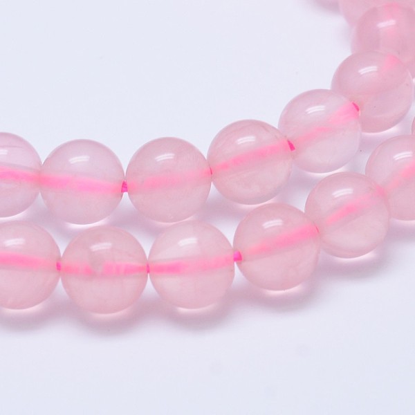 

PandaHall Natural Madagascar Rose Quartz Beads Strads, Grade AA, Round, 6mm, Hole: 0.8mm, about 65pcs/strands, 15~16 inch Rose Quartz Round..., Pink