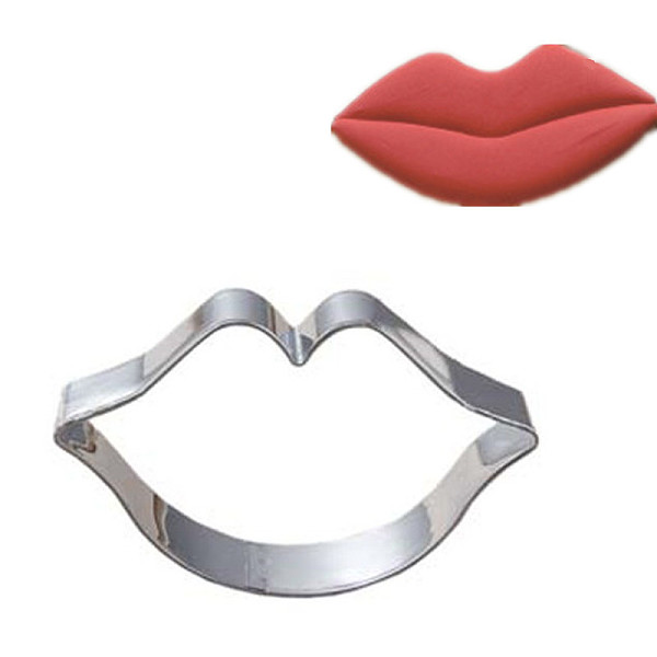

PandaHall 304 Stainless Steel Cookie Cutters, Cookies Moulds, DIY Biscuit Baking Tool, Lip, Stainless Steel Color, 80x41x17.5mm 304...