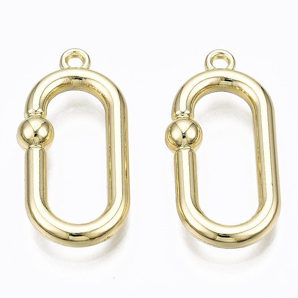 

PandaHall Alloy Pendants, Oval, Cadmium Free & Lead Free, Light Gold, 22x11x4mm, Hole: 1.2mm Alloy Oval