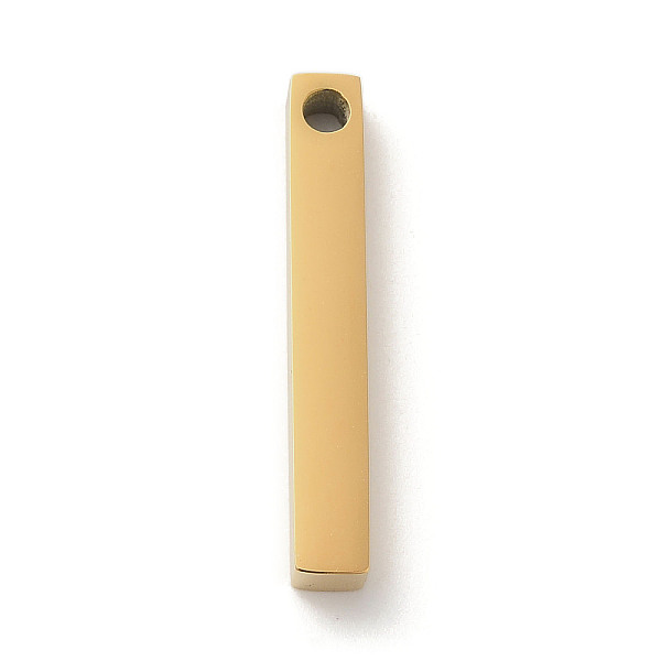

PandaHall Ion Plating(IP) 304 Stainless Steel Pendants, Rectangle/Bar, Real 18K Gold Plated, 28x4x4mm, Hole: 2mm 304 Stainless Steel...