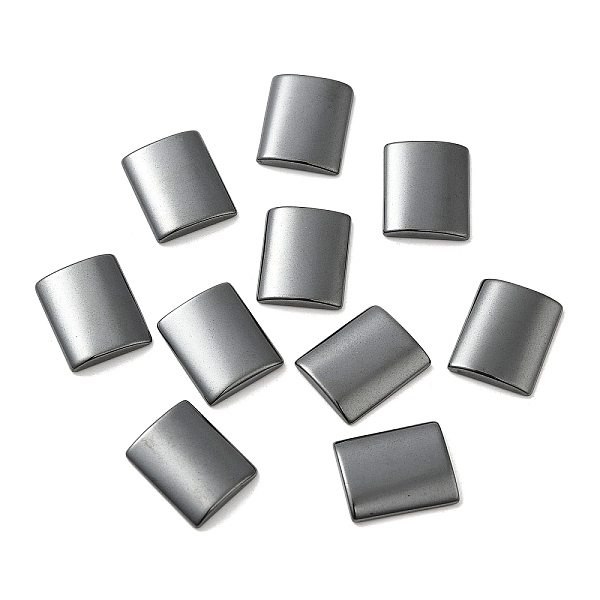 

PandaHall Synthetic Non-magnetic Hematite Cabochons, Rectangle, 17x14x3mm Non-magnetic Hematite Rectangle
