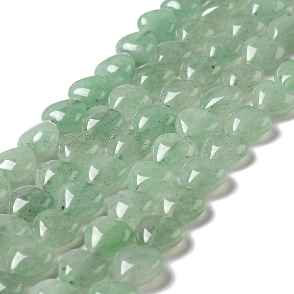 

PandaHall Natural Green Aventurine Beads Strands, Heart, 12x12~12.5x5~5.5mm, Hole: 1.2mm, about 33~34pcs/strand, 15.35''(39cm) Green...