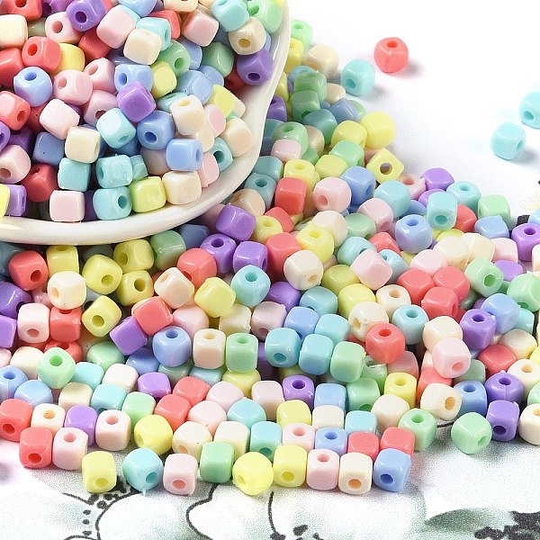 Opaque Acrylic Beads - image