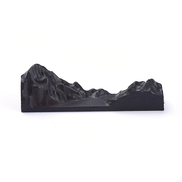 

PandaHall Unfinished Sandalwood Mountain, for DIY Epoxy Resin, UV Resin Jewelry Decoration Making, Black, 40x9x12mm Wood Others Black