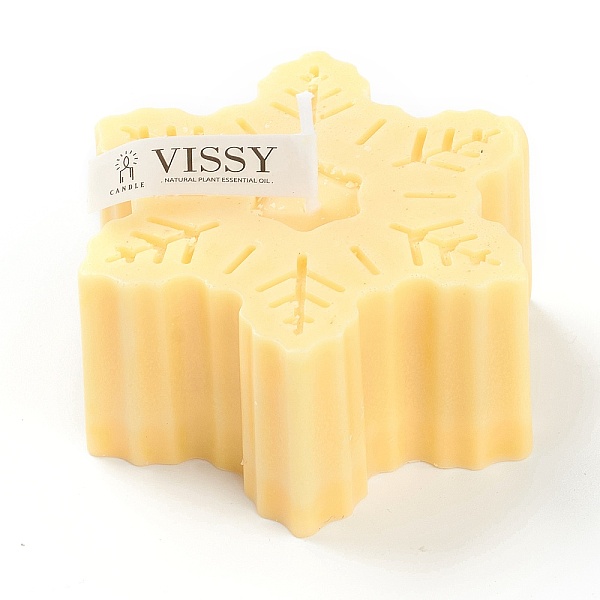 

PandaHall Snowflake Shaped Aromatherapy Smokeless Candles, with Box, for Wedding, Party, Votives, Oil Burners and Christmas Decorations...