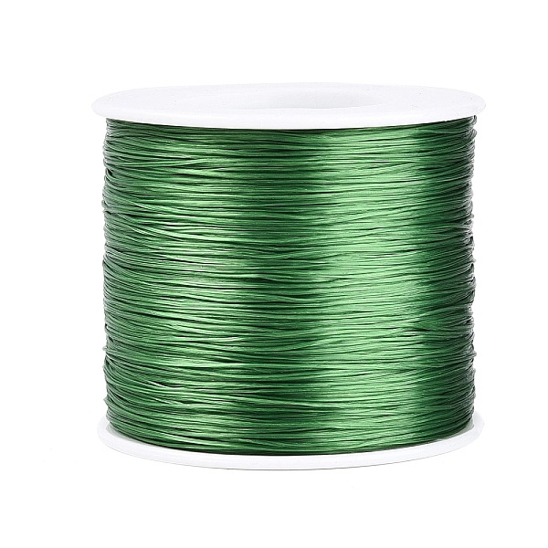 Flat Elastic Crystal Thread
