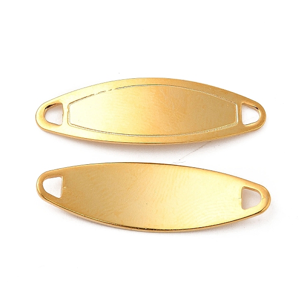 

PandaHall 201 Stainless Steel Connector Charms, Curved Horse Eye Links, Real 24K Gold Plated, 30x9x0.8mm, Hole: 2x2.5mm 201 Stainless Steel...