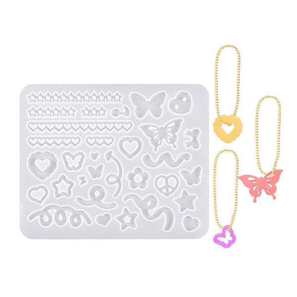 

PandaHall DIY Pendant Silicone Molds, Resin Casting Molds, for UV Resin, Epoxy Resin Craft Making, White, 112x136x4mm, Inner Diameter...
