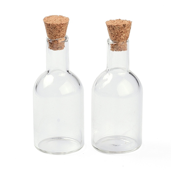 

PandaHall Glass Cork Bottles, Glass Empty Wishing Bottles, Food Play Scene Miniature Model, for DIY Craft Dollhouse Accessories, Clear...