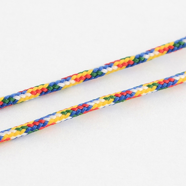 

PandaHall Braided Nylon Cord for Chinese Knot Making, Colorful, 1.5mm, about 109.36 yards(100m)/roll Nylon