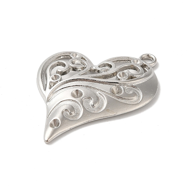 

PandaHall Heart Zinc Alloy Pendant Rhinestone Enamel Settings, Platinum, Cadmium Free & Lead Free, 39x31mm, Hole: 2mm Alloy Heart