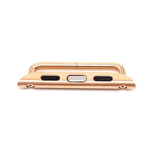 

PandaHall 316 Stainless Steel Strap Connector For iwatch, Rose Gold, 8x32x3mm Stainless Steel Others