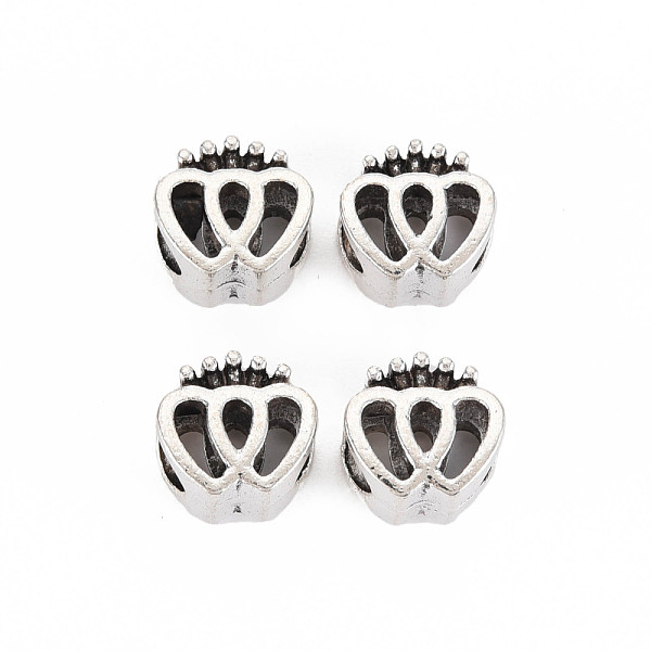 

PandaHall Tibetan Style Alloy European Beads, Cadmium Free & Lead Free, Crown, Antique Silver, 10.5x10x7mm, Hole: 4.5mm, about 500pcs/1000g...