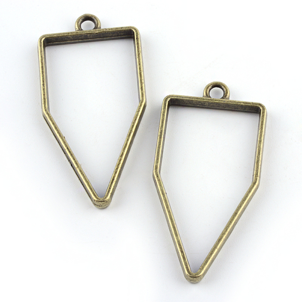 

PandaHall Rack Plating Alloy Polygon Open Back Bezel Pendants, For DIY UV Resin, Epoxy Resin, Pressed Flower Jewelry, Cadmium Free & Nickel...