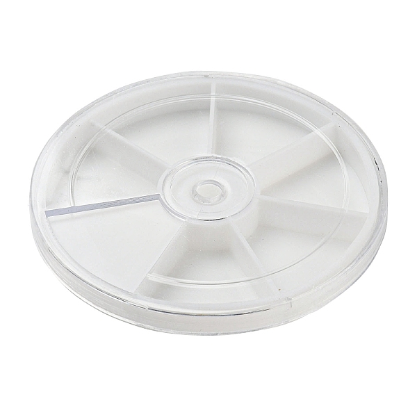 

PandaHall 7 Grids Plastic Bead Containers, Jewelry Box for Nail Art Decoration, Flat Round, White, 8.3x1.15cm Plastic Flat Round White