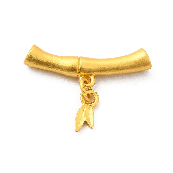 

PandaHall Alloy Toggle Clasps, Lead Free & Cadmium Free, Leaf, Matte Gold Color, Bar: 25x7x4.3mm, Hole: 1.2mm, Leaf: 9.5x3.8x1.5, hole...