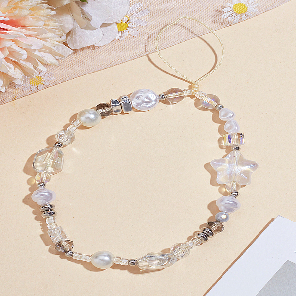 1 pz. Decorazione per accessori mobili con perline in acrilico e resina-image-HJEW-LP0001-55-it