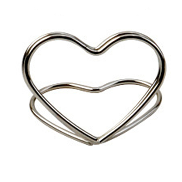 

PandaHall Carbon Steel Place Card Holders, Wire Table Number Holder Stand, for Memo Note Name Sign Wedding Party Birthday, Heart, Silver...