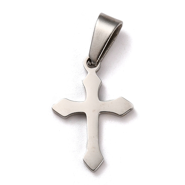 

PandaHall 304 Stainless Steel Pendants, for Jewelry Making, Cross, Stainless Steel Color, 19.5x13.5x1.5mm, Hole: 3.5x7mm 304 Stainless Steel...