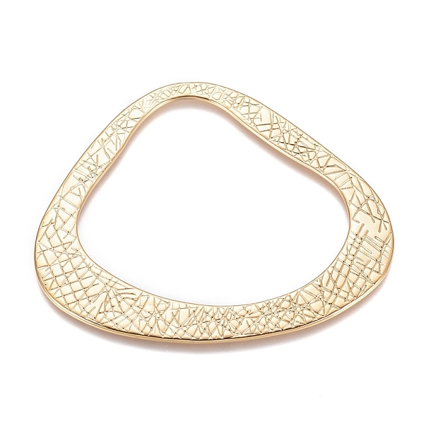 

PandaHall 304 Stainless Steel Linking Rings, Textured, Golden, 43x50x1mm, Inner Diameter: 34x37mm 304 Stainless Steel Others