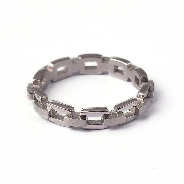 

PandaHall 304 Stainless Steel Chain Finger Rings, Stainless Steel Color, 16mm 304 Stainless Steel