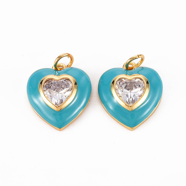 Brass Enamel Pendants