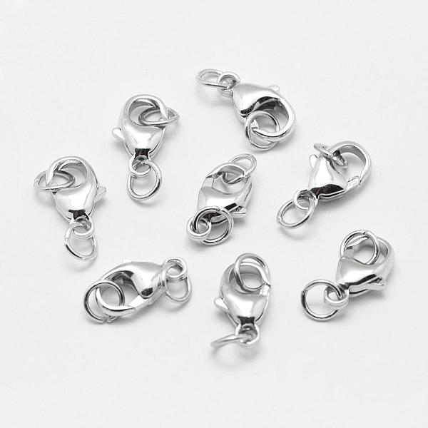 

PandaHall 925 Sterling Silver Lobster Claw Clasps, with Jump Rings, Silver, 17mm, Hole: 3mm Sterling Silver Others Silver