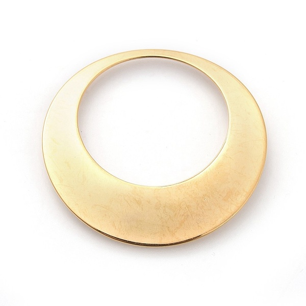 

PandaHall 304 Stainless Steel Pendants, Ring, Golden, 45x1mm, Hole: 32mm 304 Stainless Steel Ring