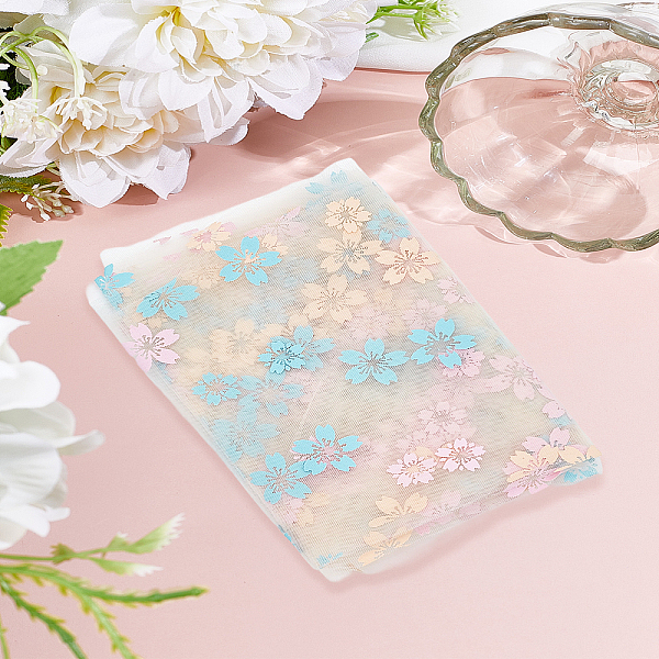 4.5mの桜プリントのチンロンチュールロール