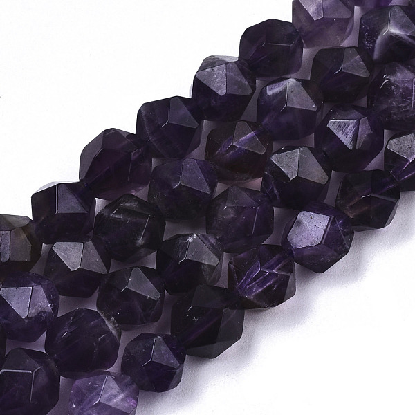 

PandaHall Natural Amethyst Beads Strands, Star Cut Round Beads, Faceted, 6~7x7x6mm, Hole: 1mm, about 56~57pcs/strand, 14.37 inch~14.76 inch...