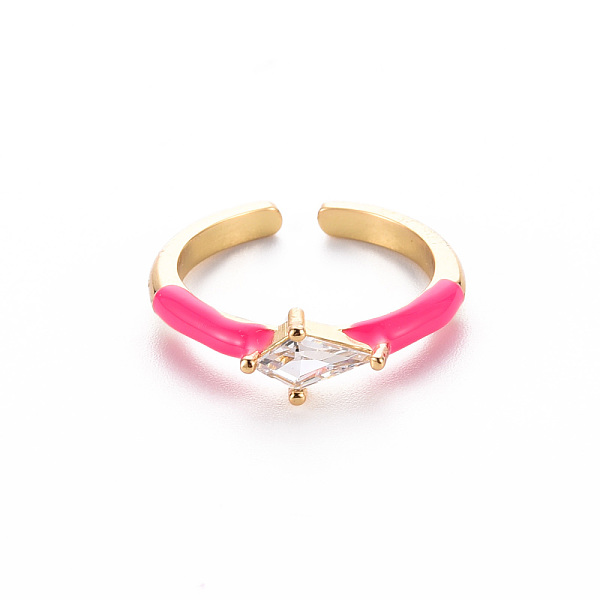 Brass Enamel Cuff R… - image