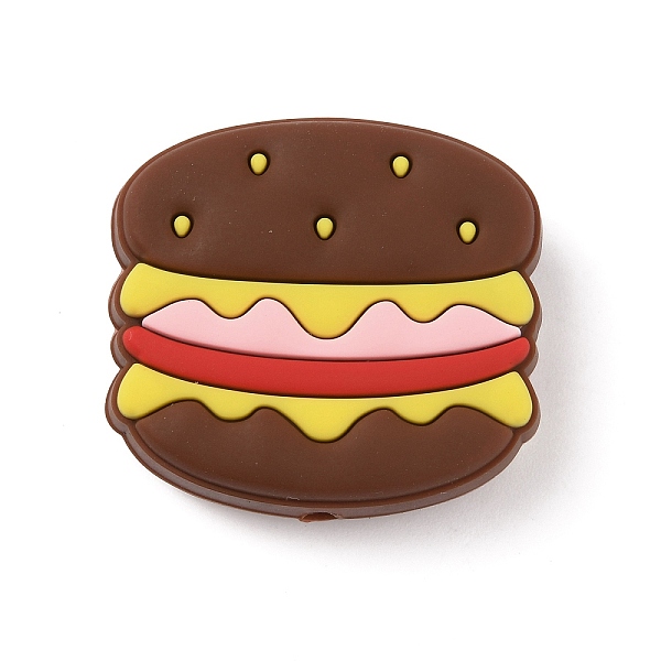 Hamburger Food Grade Eco-Friendly Silicone Beads