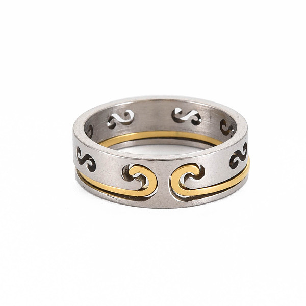 

PandaHall Men's 201 Stainless Steel Infinity Finger Rings, Cadmium Free & Lead Free, Stainless Steel Color, US Size 7 1/4(17.5mm) 201...