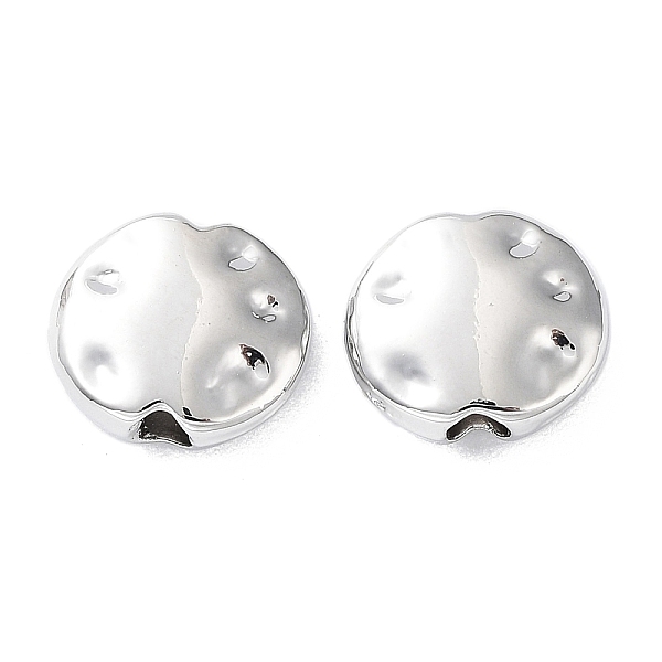 

PandaHall Rack Plating Alloy Beads, Flat Round, Platinum, 7x7.5x2.5mm, Hole: 1.5mm Alloy Flat Round