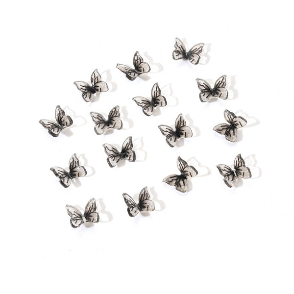 

PandaHall 3D Resin Butterfly Nail Charms, Nail Art Design, Nail Art Decoration Manicure Tools Accessories, Light Grey, 6~7x7~8x3mm..., Gray
