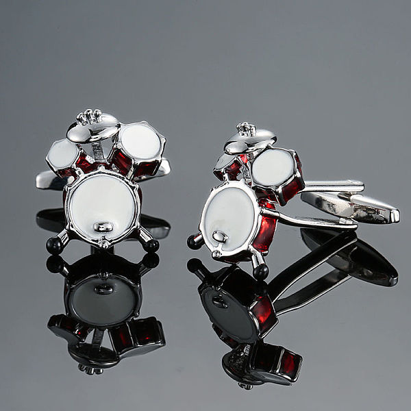 

PandaHall Brass Musical Instruments Cufflinks, for Apparel Accessories, Platinum, 10mm Brass Musical Instruments