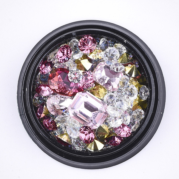 

PandaHall Rhinestone & Undrilled Micro Beads, Nail Art Decoration Accessories, Mixed Shapes, Light Rose, 1~10x1~8x1~4mm Rhinestone Mixed..., Pink