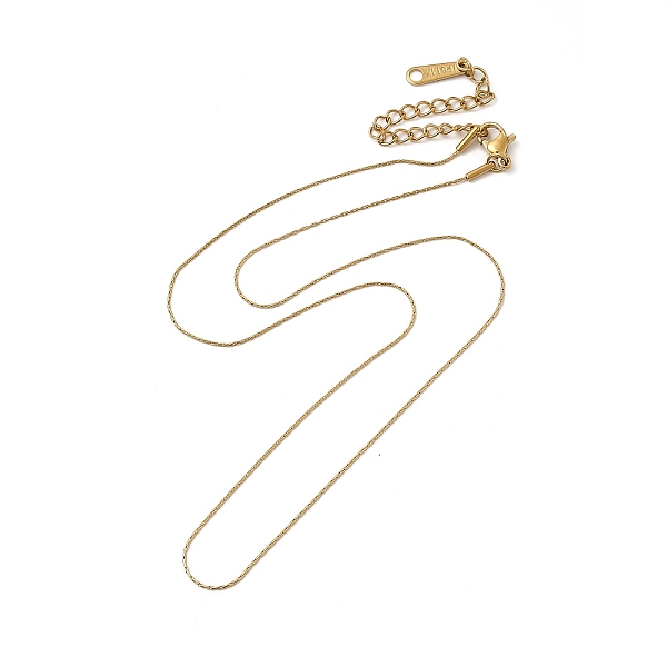 

PandaHall Ion Plating(IP) 304 Stainless Steel Coreana Chain Necklace for Women, Real 14K Gold Plated, 16.02 inch(40.7cm) 304 Stainless Steel