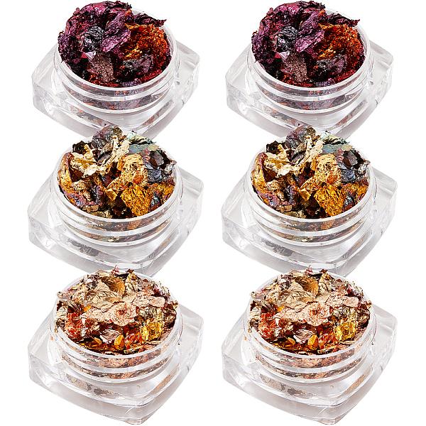 6Pcs 3 Colors Foil … - image