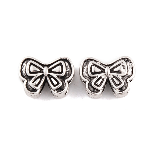 

PandaHall Tibetan Style Alloy Beads, Lead Free & Cadmium Free, Bowknot, Antique Silver, 11x15x7.5mm, Hole: 3x4.5mm and 2.5x8.5mm...